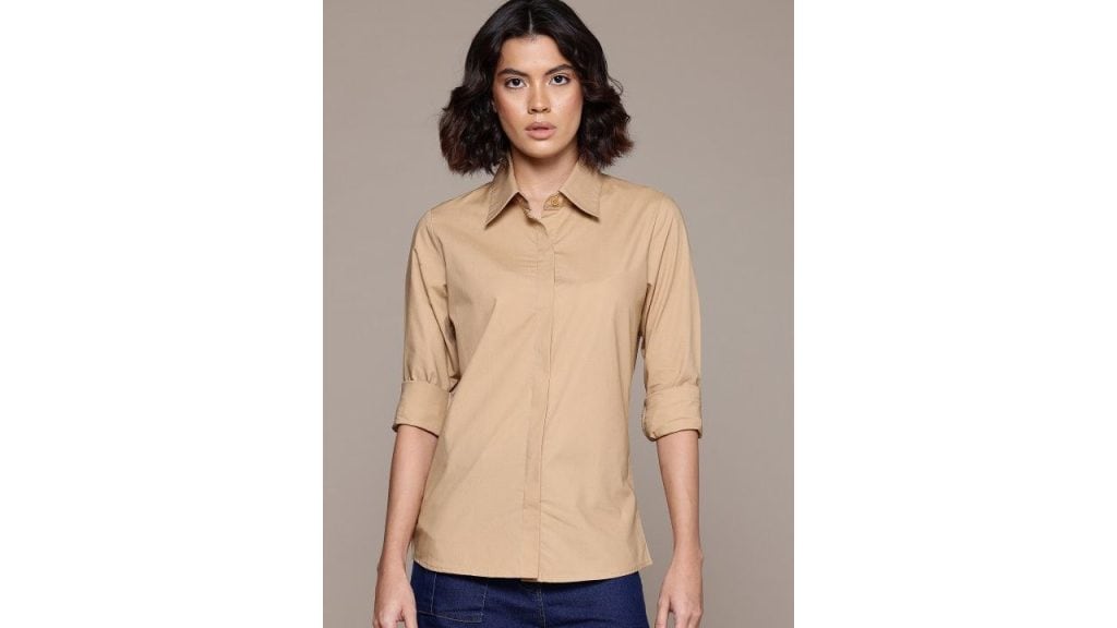 Roadster Women Standard Solid Formal Shirt