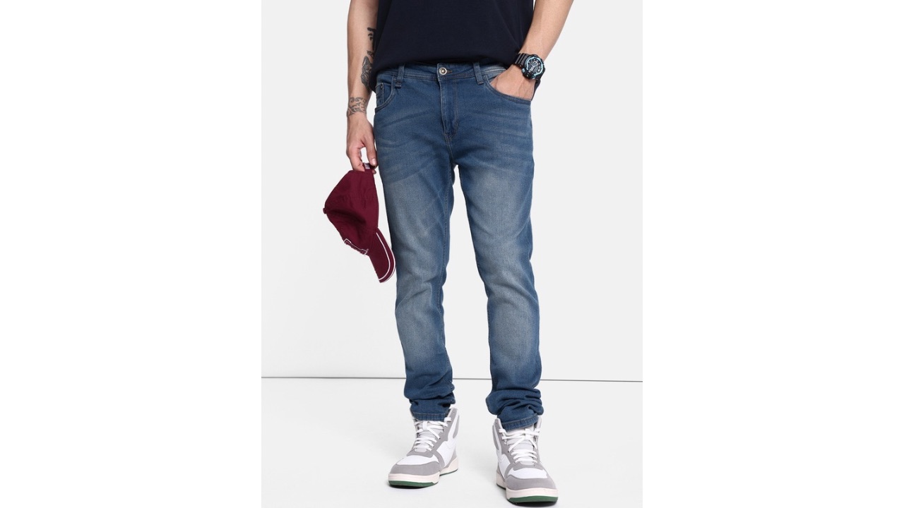 RoadsterThe Life Co. Men Skinny Fit Heavy Fade Stretchable Jeans