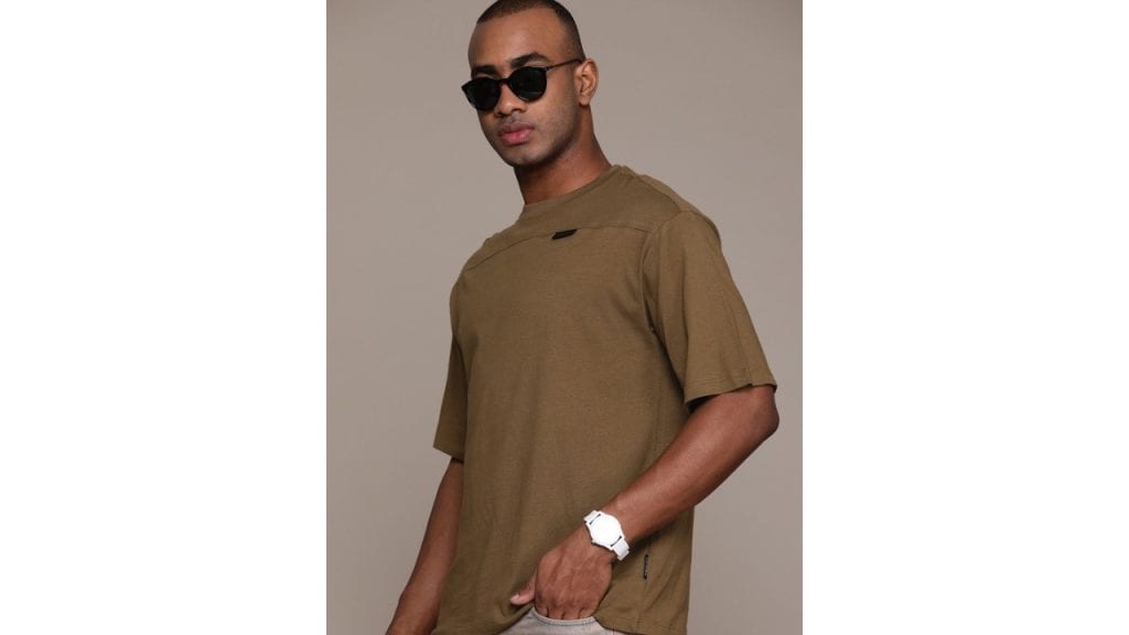 RoadsterThe Lifestyle Co. Relaxed Fit Pure Cotton T-shirt