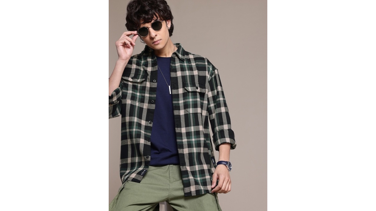 RoadsterThe Lifestyle Co. Tartan Checks Casual Shacket2