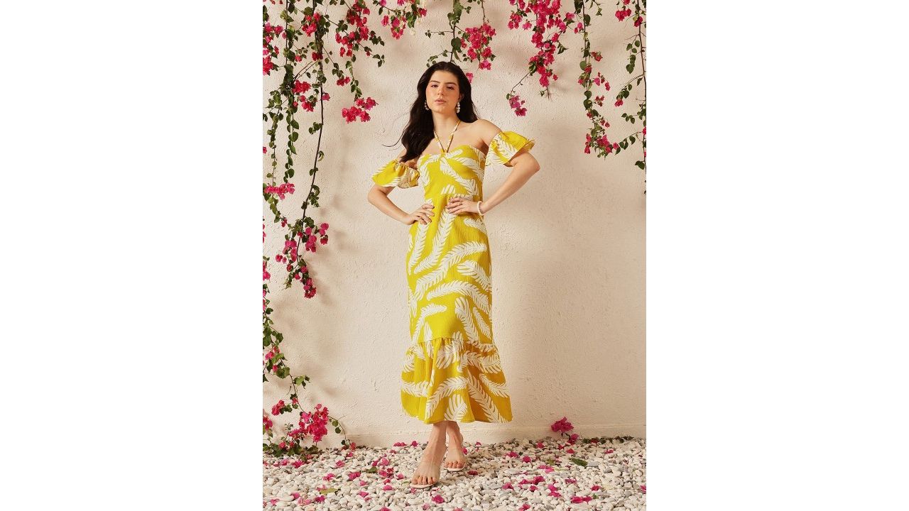 STREET 9 Women Floral Printed A-Line Maxi Dress