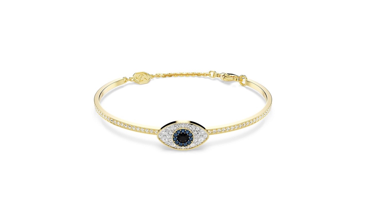 SWAROVSKIGold-Plated Crystal-Studded Bracelet