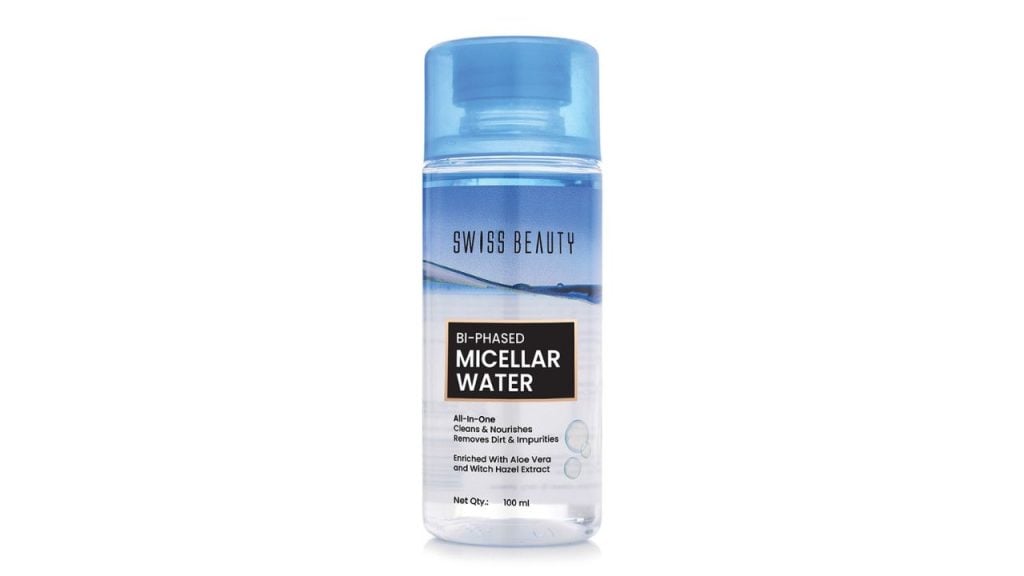 SWISS BEAUTYBi-Phased Micellar Water with Aloe Vera & witch Hazel - 100 ml
