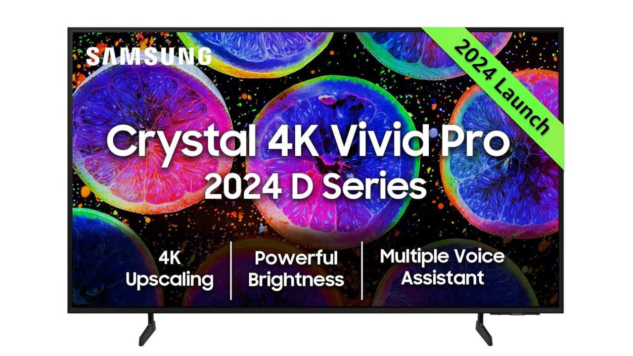 Samsung D Series 55-inch Crystal 4K Vivid Pro – Sharp, Bright, Dependable
