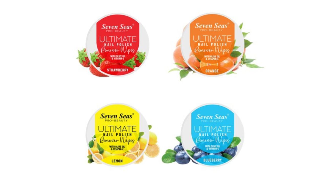 Seven Seas Ultimate Set Of 4 Moisturizing Nail Polish Remover Wipes