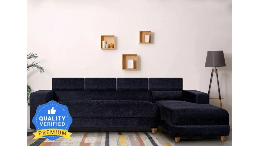 Seventh Heaven Berlin Extra Spacious Chenille Molfino Fabric 6 Seater Sofa