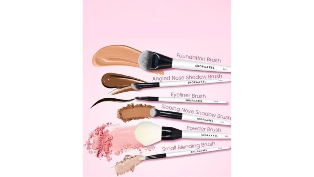 Shopaarel Set Of 12 Easy Blendable Essential Makeup Brush Set