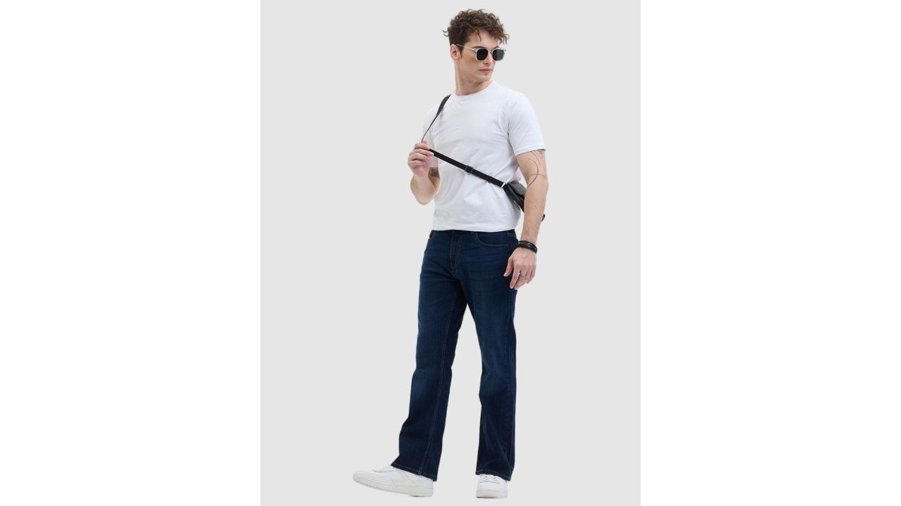 Snitch Men Classic Regular Fit Light Fade Stretchable Jeans