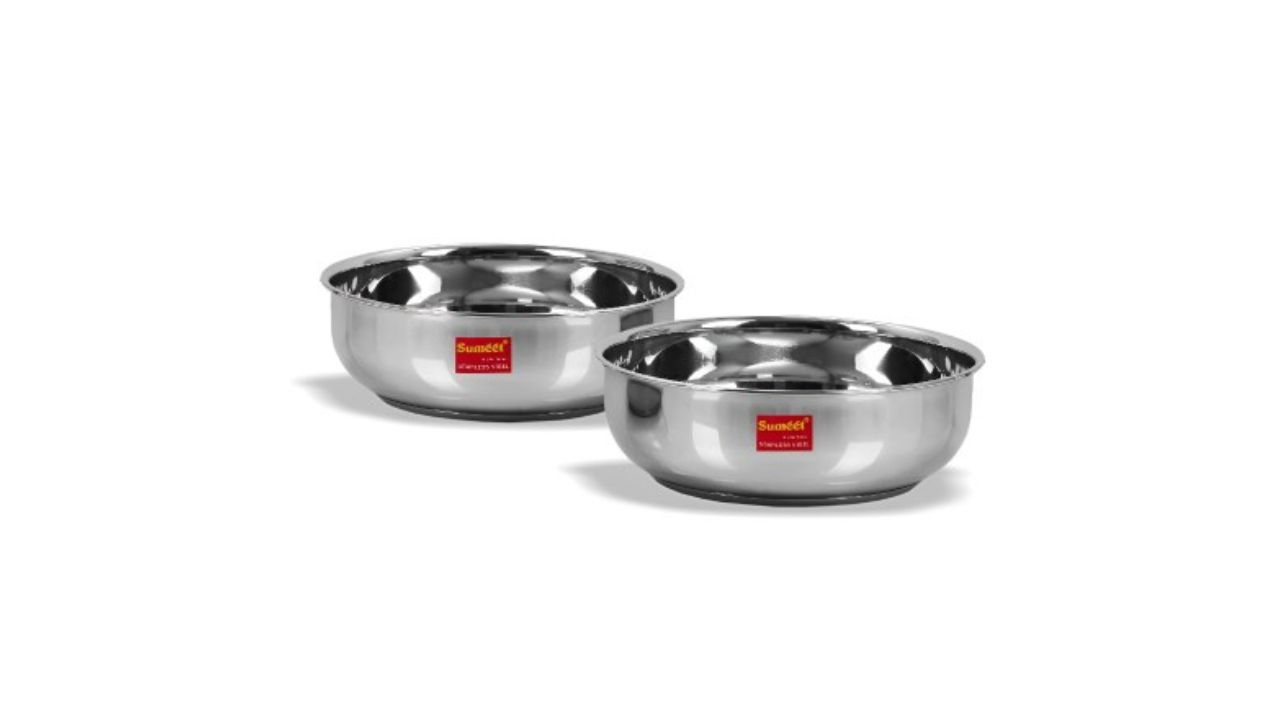 Sumeet 2 pieces Stainless Steel Dishwasher Safe Tasla