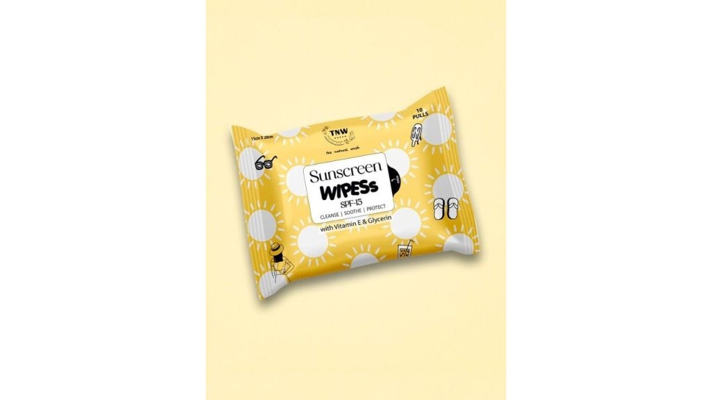 TNW the natural wash Sunscreen Wipes SPF 15 With Vitamin E