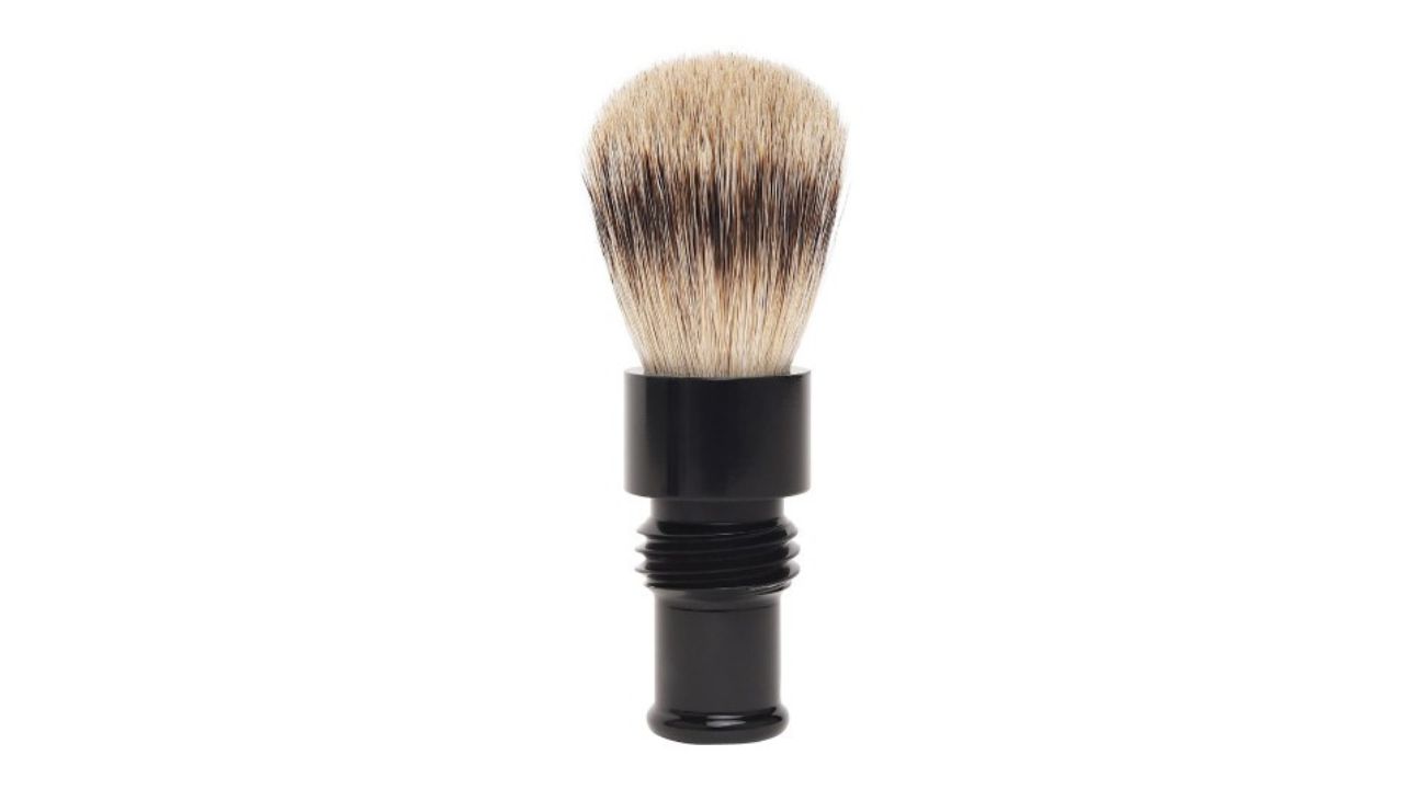 TRUEFITT & HILL Men Faux Ebony Turnback Tube Traveller Shaving Brush