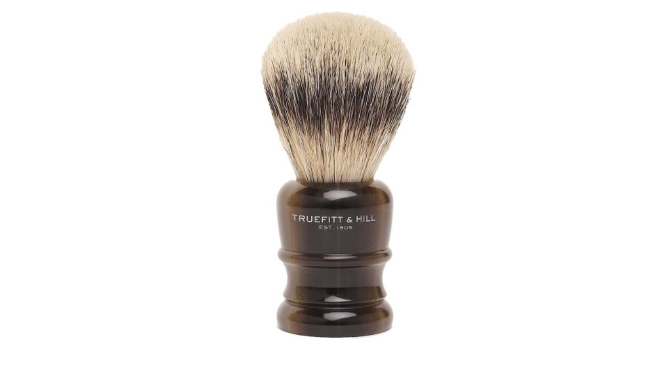 TRUEFITT & HILL Men Faux Horn Wellington Super Handmade Shaving Brush