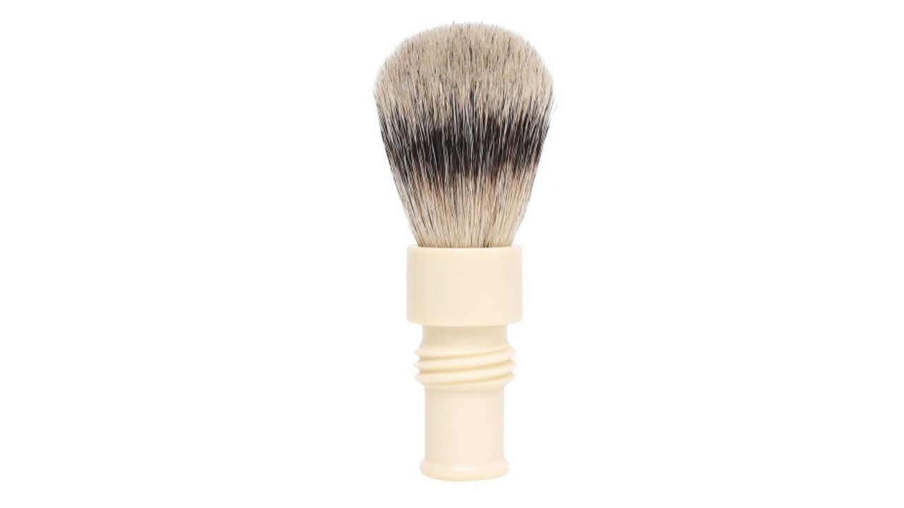 TRUEFITT & HILL Men Faux Ivory Turnback Travel Super Badger Shave Brush
