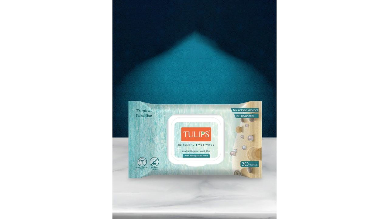 TULIPS Set Of 3 Refreshing Wet Wipes - 30 Wipes Each