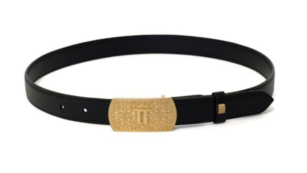 Tarun Tahiliani Women Leather Push Pin Belt