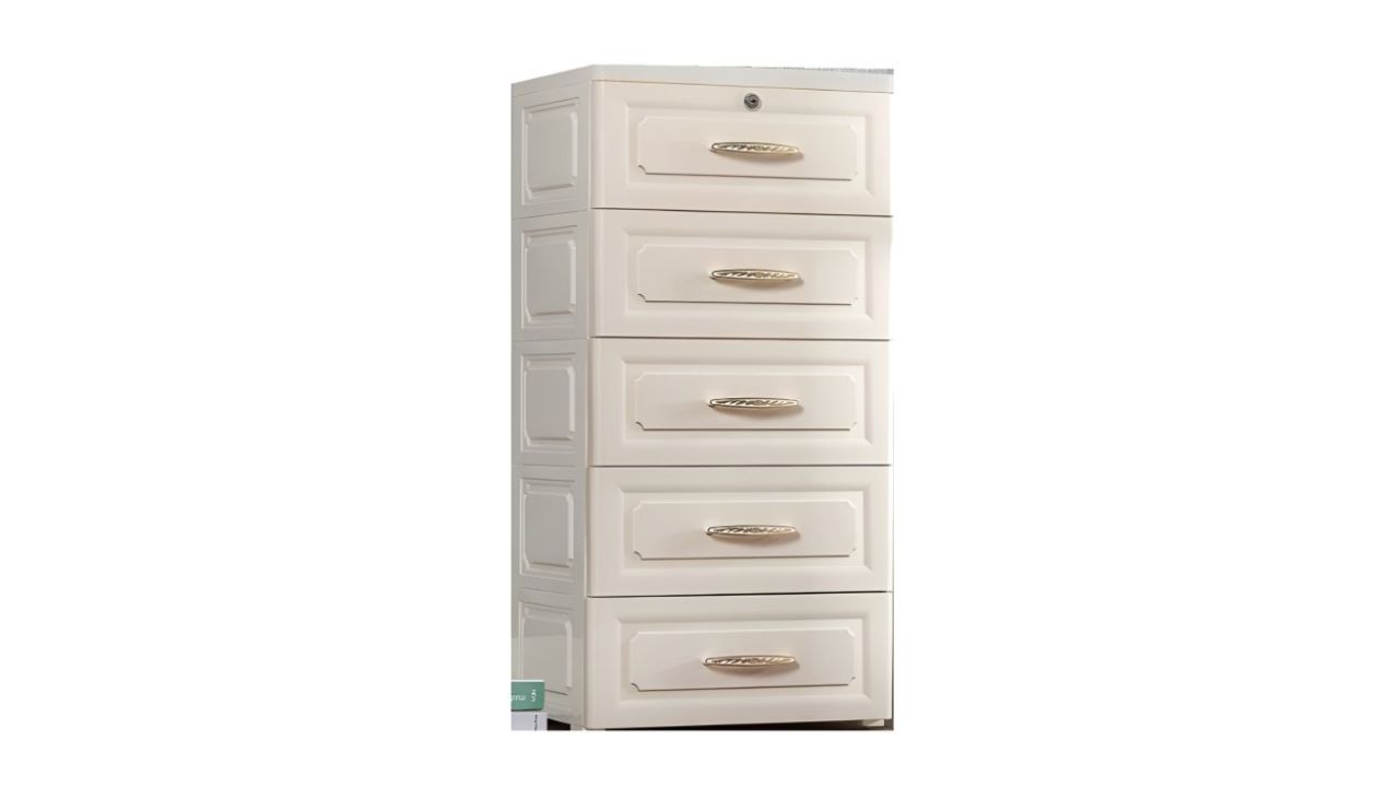 The Tickle Toe Beige Plastic Drawers