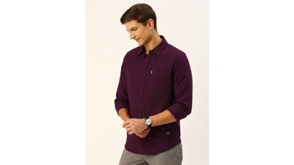 Thomas Scott Men Classic Slim Fit Flannel Casual Shirt