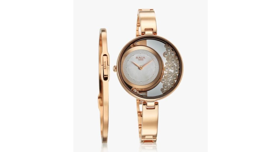 Titan Raga Power Pearls Analog Watch - NT95224WM01F