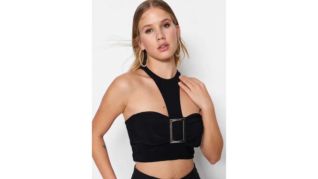 Trendyol Halter Neck Bralette Crop Top