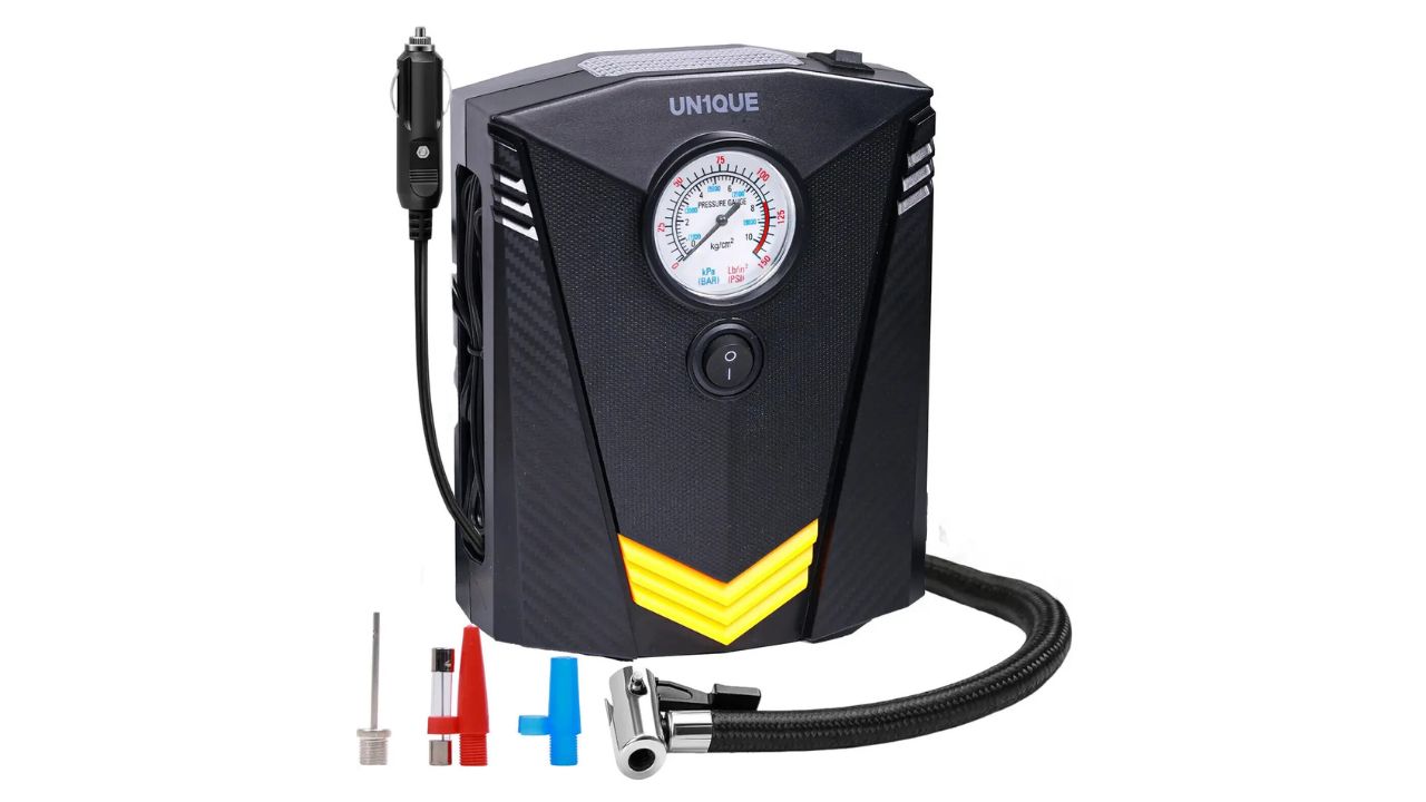 UN1QUE 150 psi Tyre Air Pump for Car & Bike