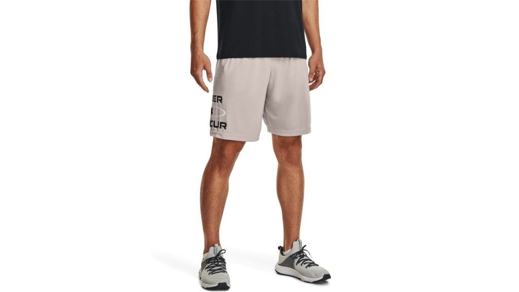 UNDER ARMOUR Men Typography Printed Loose Fit Low-Rise Training Sports Shorts