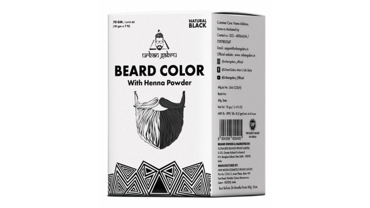 URBANGABRU Men Beard Color with Henna