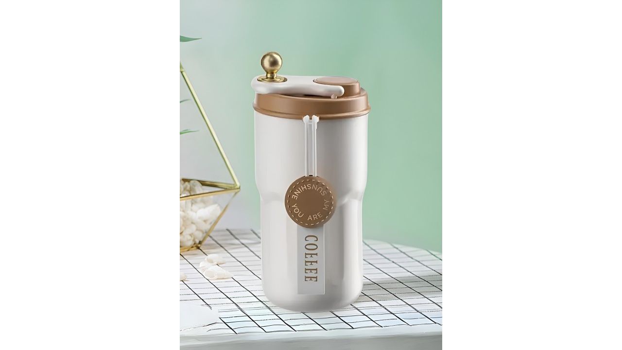 UniKart Brown Stainless Steel Coffee Tumbler