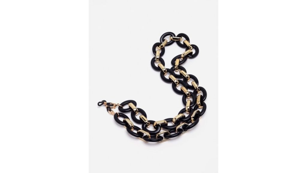 VOGUE PANASH Women Black & Gold Mask & Goggles Chain