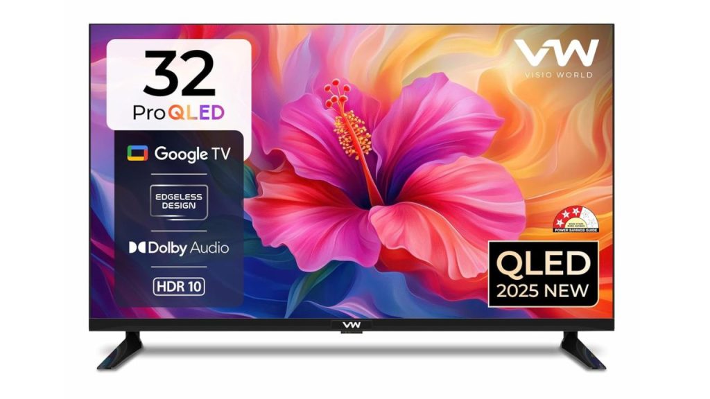 VW Pro Series 32-inch QLED Google TV – Premium Feel, Compact Size