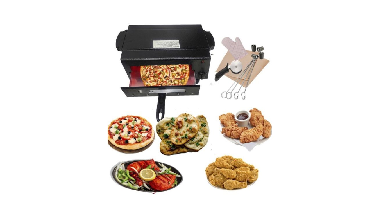 WELLBERG Black 7 Pieces Smart Electric Tandoor 2000W