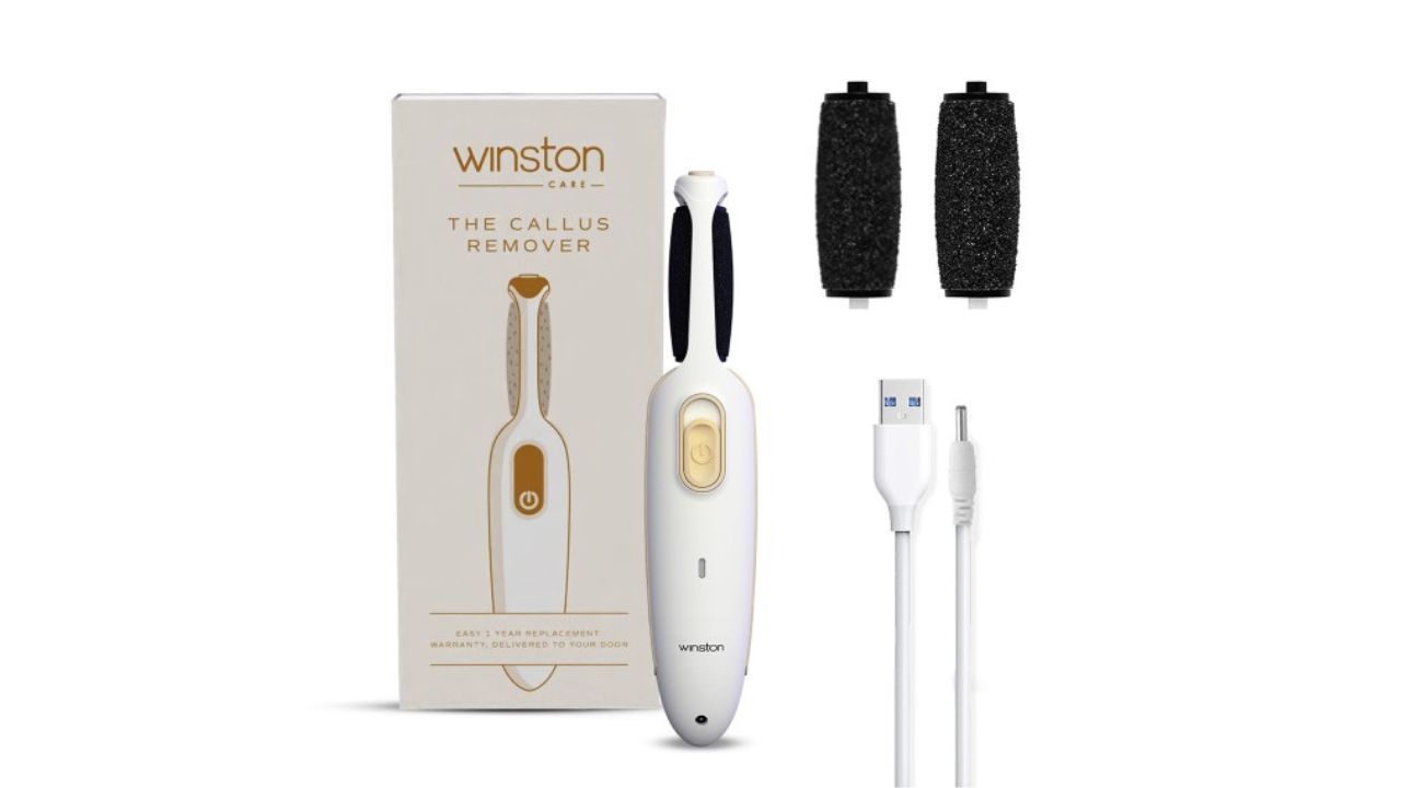 WINSTON Rechargeable Callus Remover Foot Scrubber