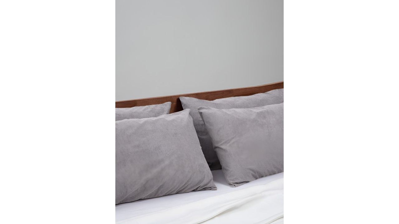 Wakefit 4-Pcs Grey Cotton Breathable Pillow Protector With Zip