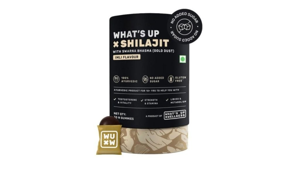 What's Up Wellness Shilajit Resin Gummies With 24K Gold Dust