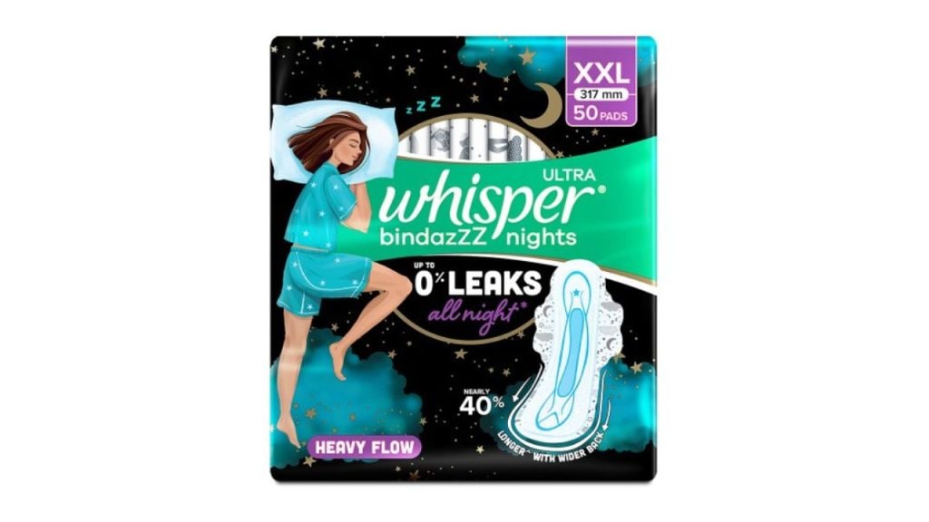 Whisper Ultra Bindazzz Nights XXL Sanitary Pads