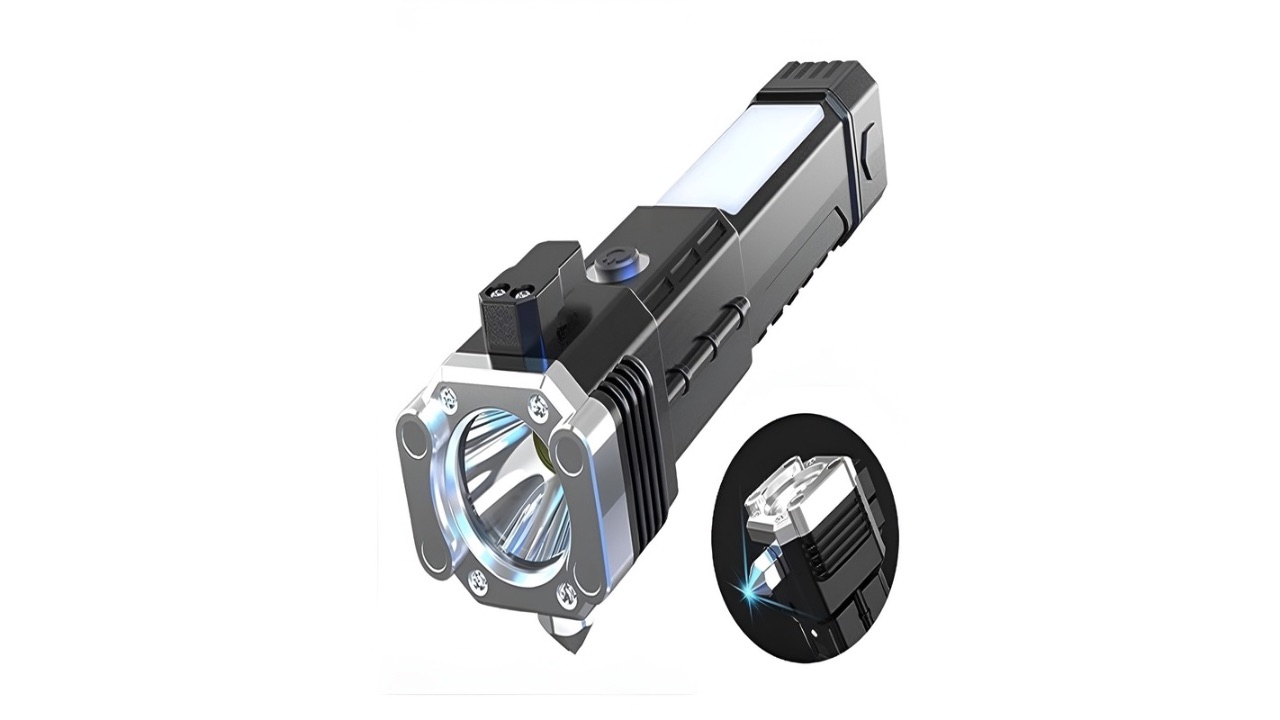 XERGYLong Distance Beam Rechargeable Travel Kit Torch Light