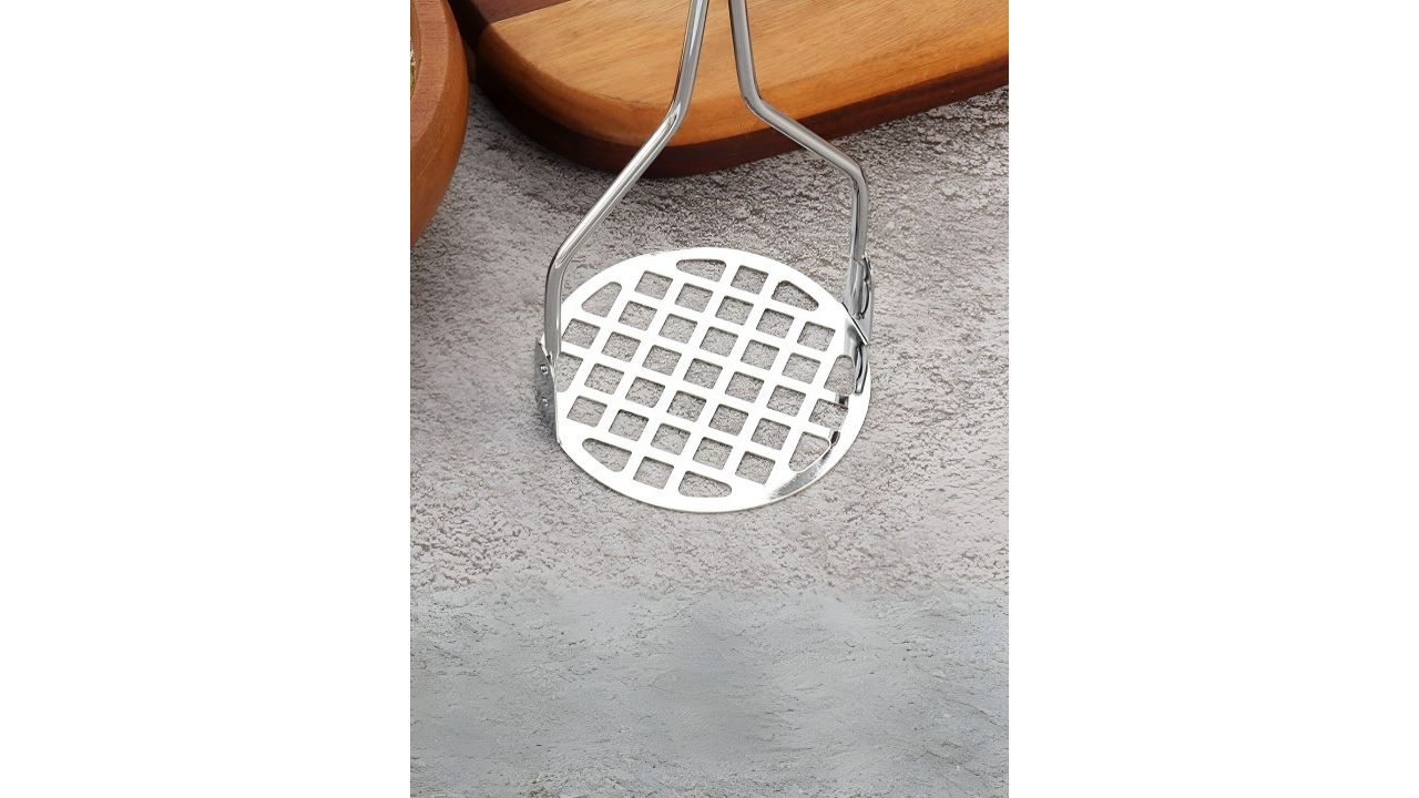 YELONA Red Stainless Steel Vegetable Masher