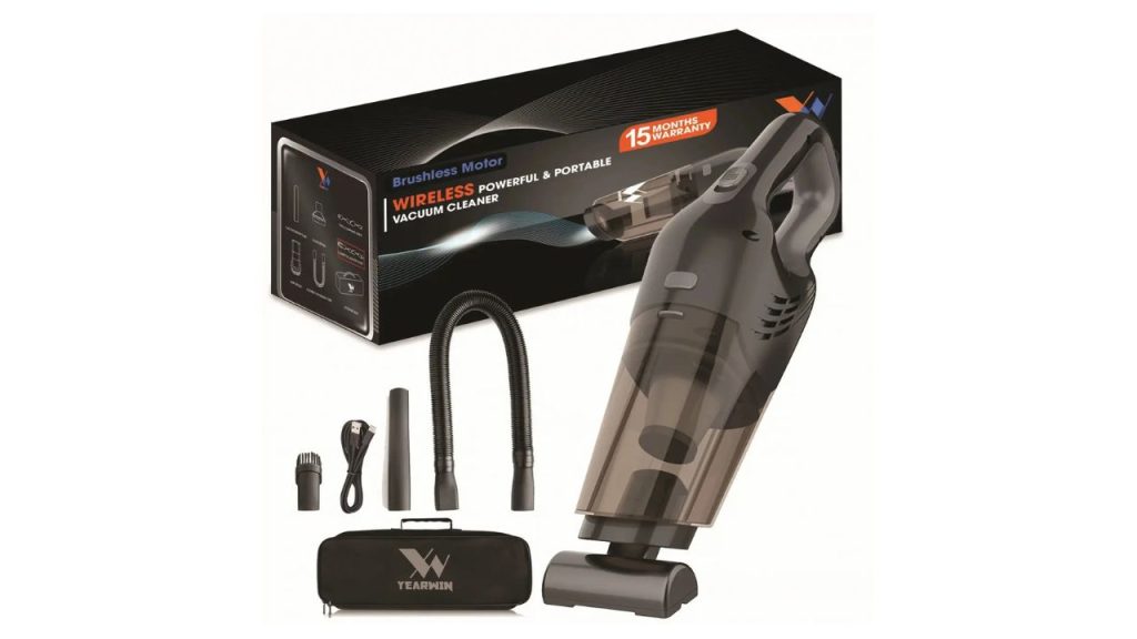 Yearwin 3301 Wireless Handheld High Power Wet and Dry Cordless Car Vacuum Cleaner