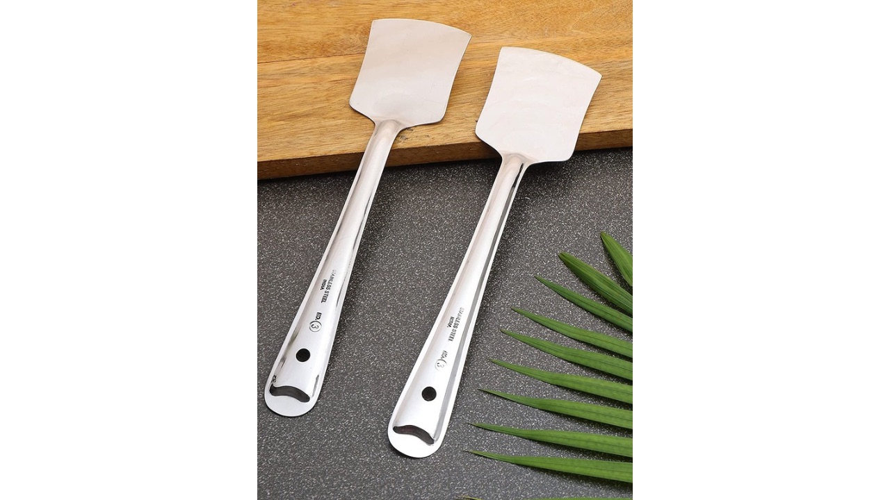 ZEVORAPack of 2 Stainless Steel Tava Turners