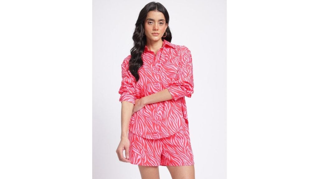 glitchez Printed Relaxed Fit Co-Ords