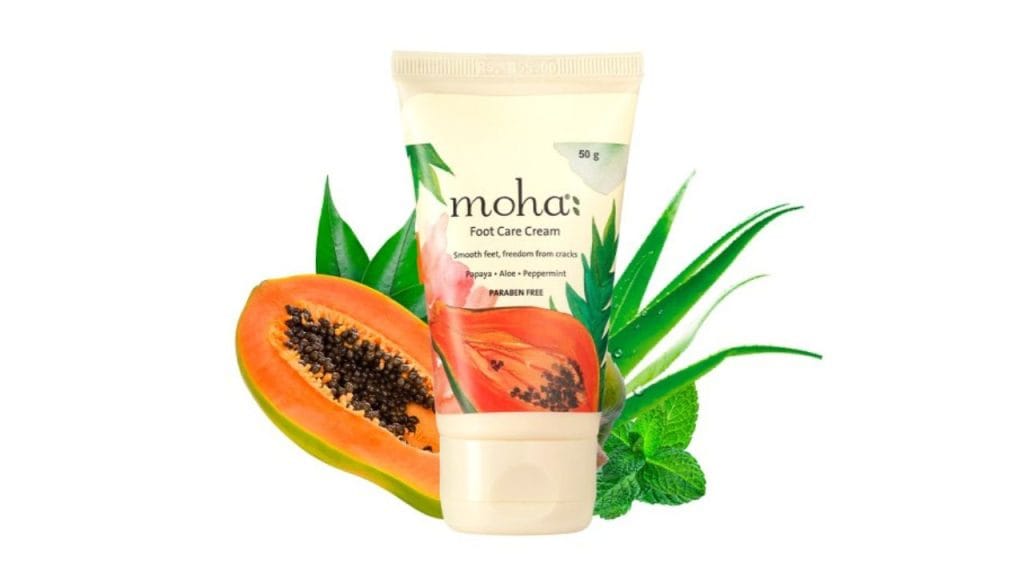 moha Cracked Heels & Detoxify Foot Care Cream With Papaya & Aloe- 50g