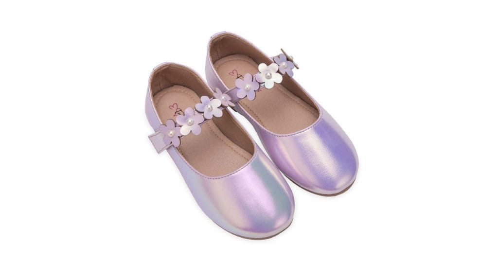 toothlessGirls Floral Pearls Embellished Ballerinas