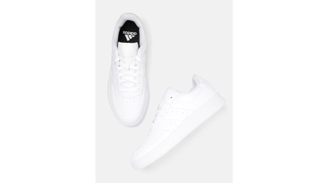 ADIDAS Men Leather Perforated Breaknet 2.0 IKD Basketball Shoes