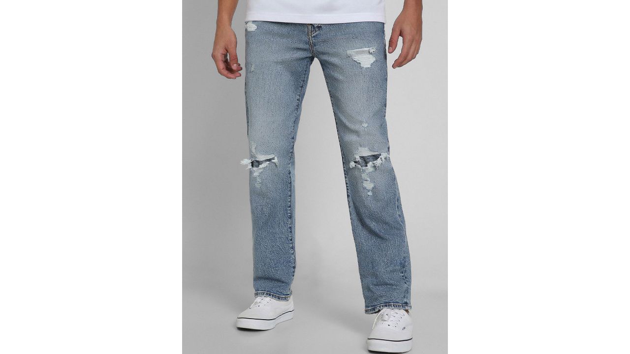 AMERICAN EAGLE OUTFITTERS Men Cotton Relaxed Fit Jeans