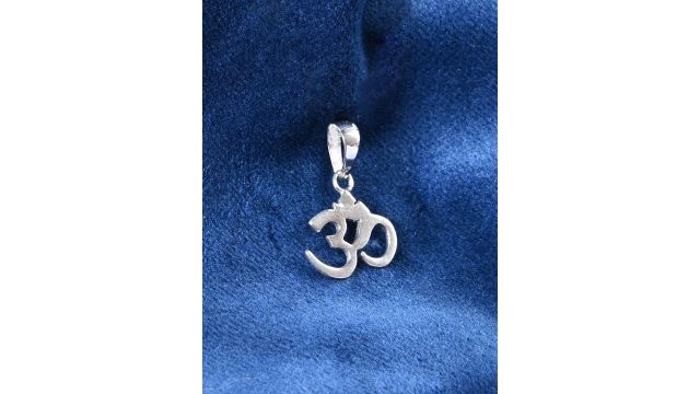 Clara Men Rhodium-Plated 925 Sterling Silver Contemporary Pendant