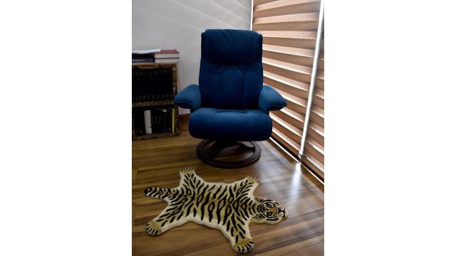 Exotic India Pure Wool Tiger Yogic Asana Mat