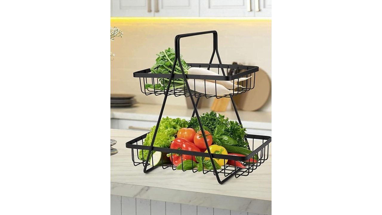 Go Hooked Countertop 2-Tier Fruit Basket