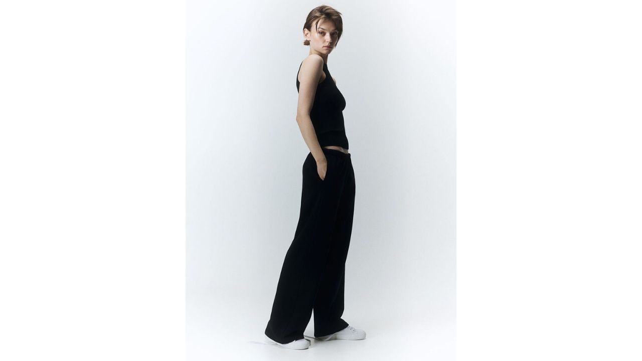 H&M Women Loose-Fit Wide Leg Trouser