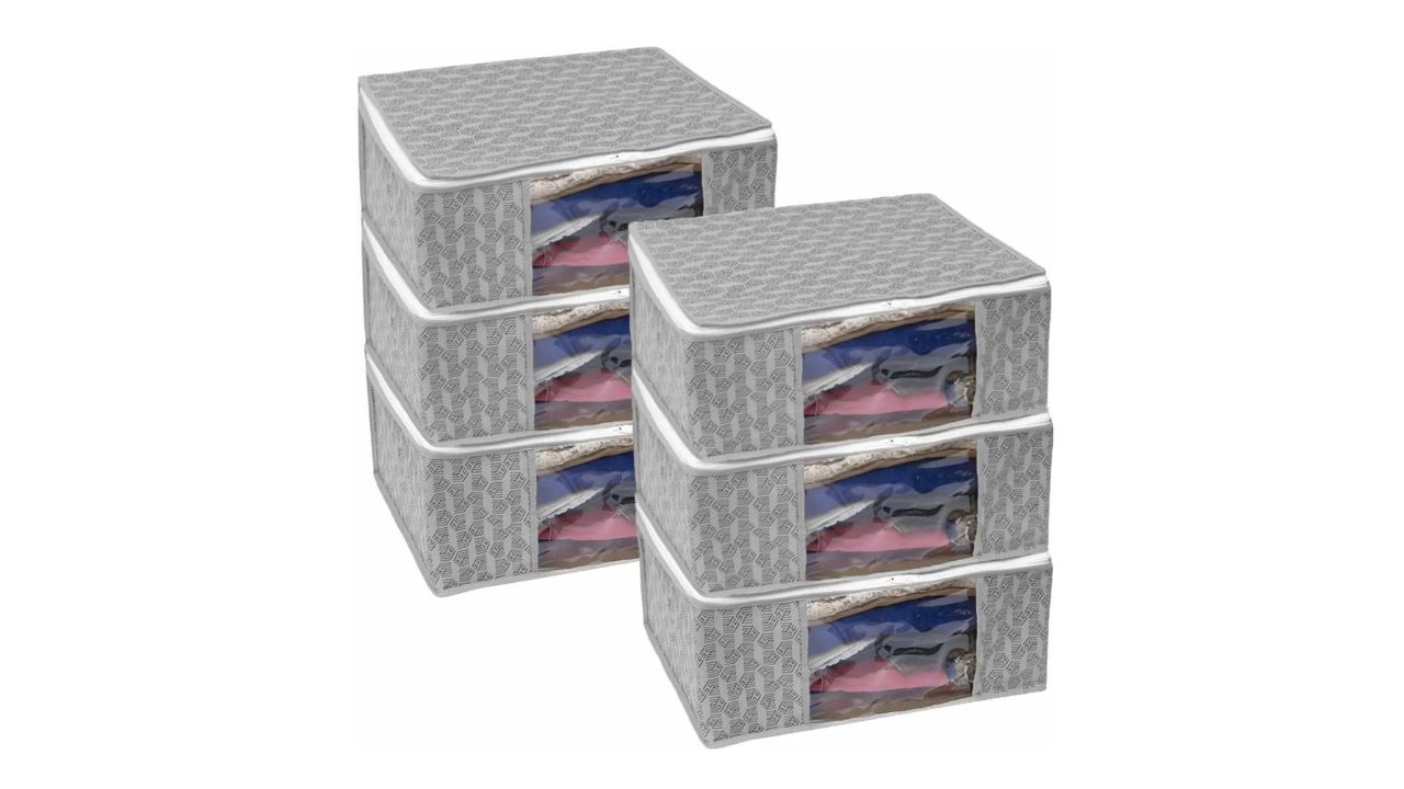 HomeStrap Saree/Dress Cover Cloth Storage/Organiser with Transparent Window