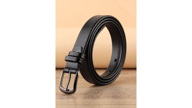 Kastner Women Black Textured Belt