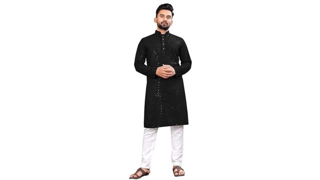 LookMark Men's Rayon Regular Fit Casual Kurta